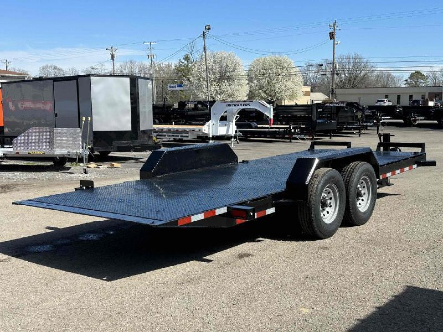New 2026 Hawke Trailers 80" x 20' 15K GVWR HD Power Tilt Trailer