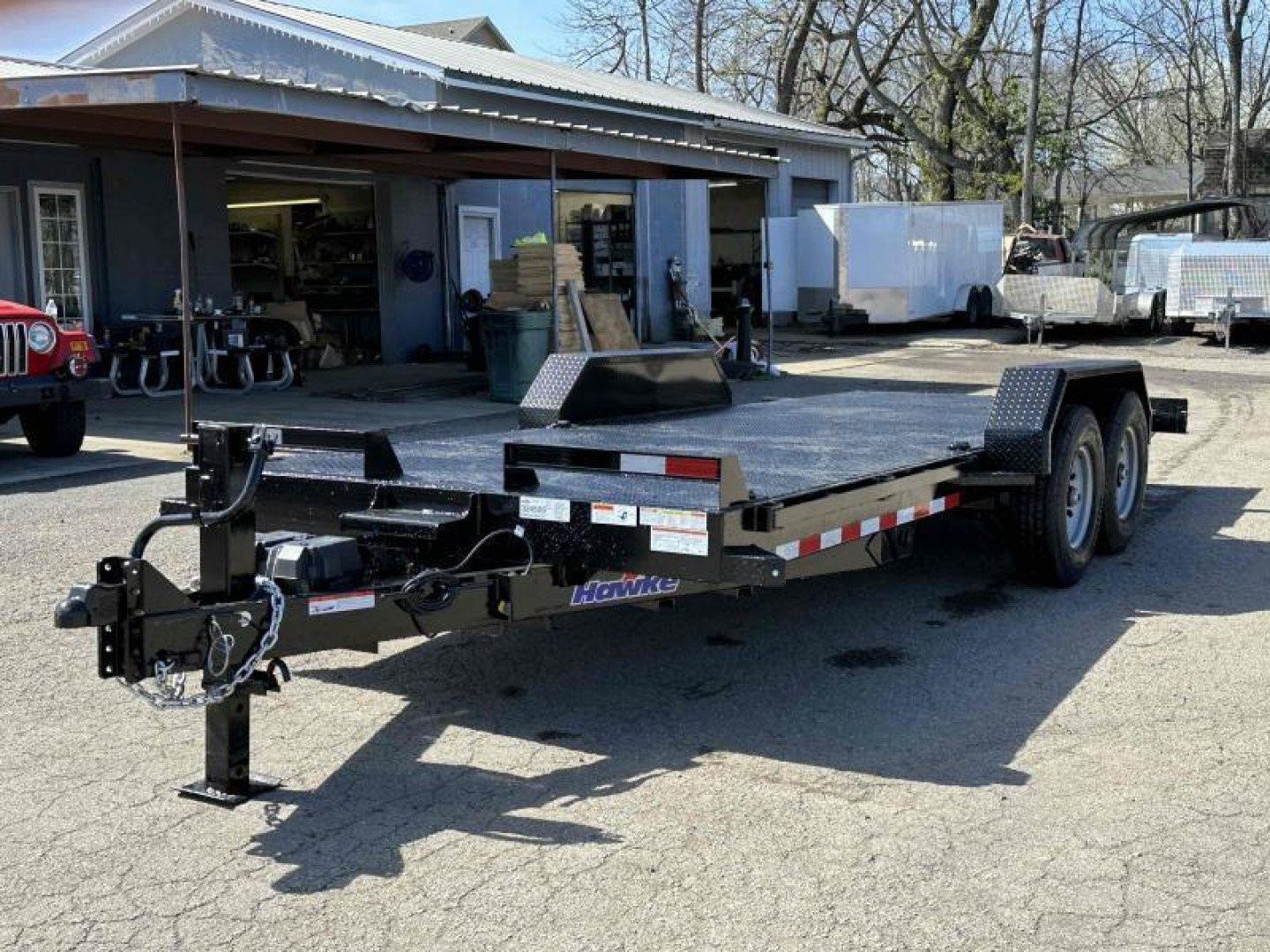 New 2026 Hawke Trailers 80" x 20' 15K GVWR HD Power Tilt Trailer