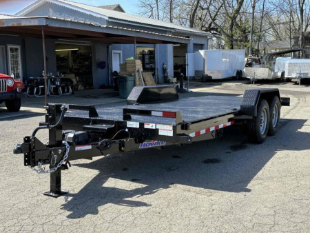 New 2026 Hawke Trailers 80" x 20' 15K GVWR HD Power Tilt Trailer