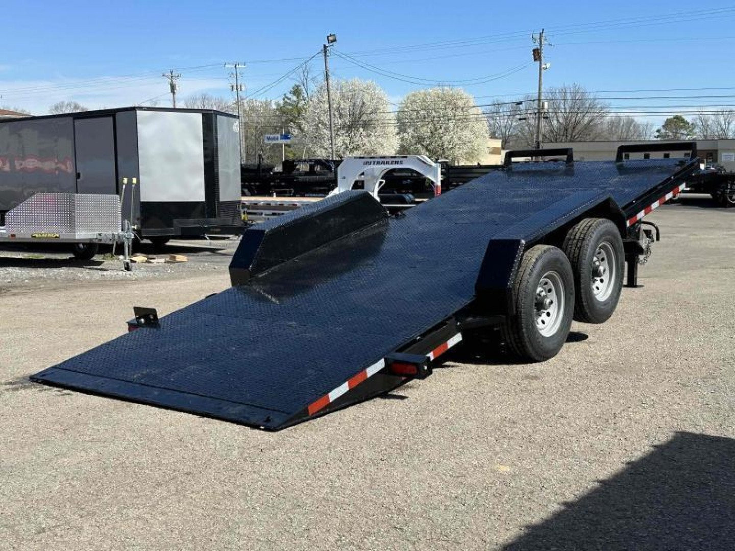 New 2026 Hawke Trailers 80" x 20' 15K GVWR HD Power Tilt Trailer