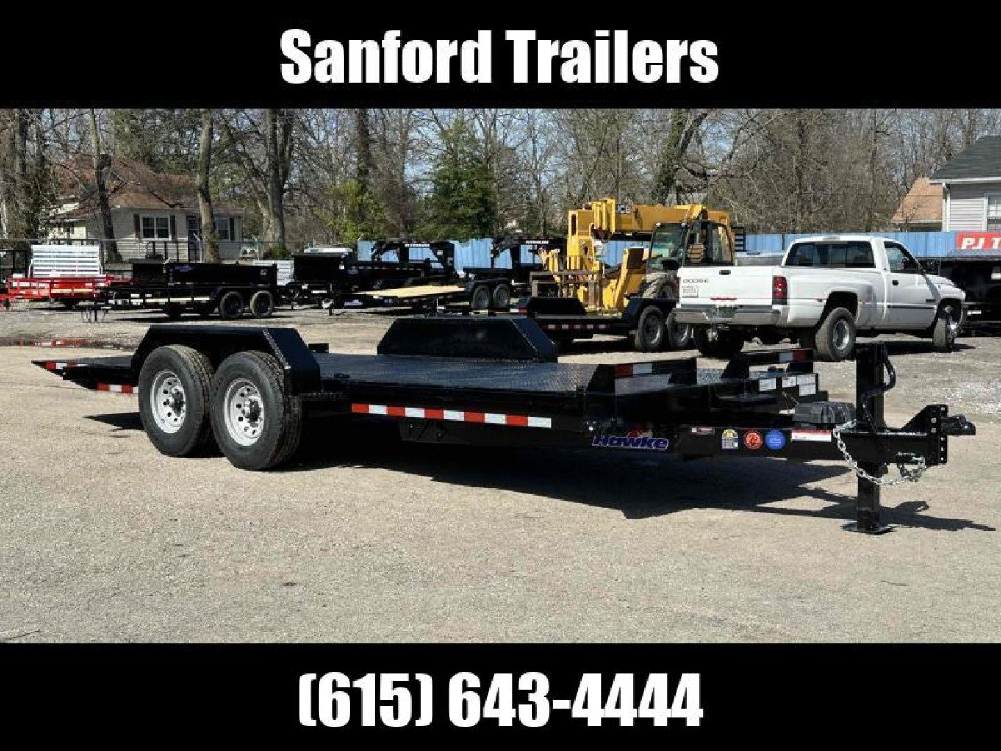 New 2026 Hawke Trailers 80" x 20' 15K GVWR HD Power Tilt Trailer