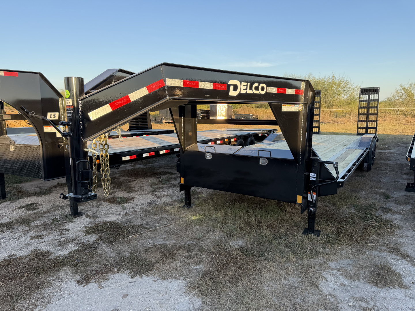 New 2026 Delco Trailers 102x26ft Gooseneck Equipment Trailer 20k