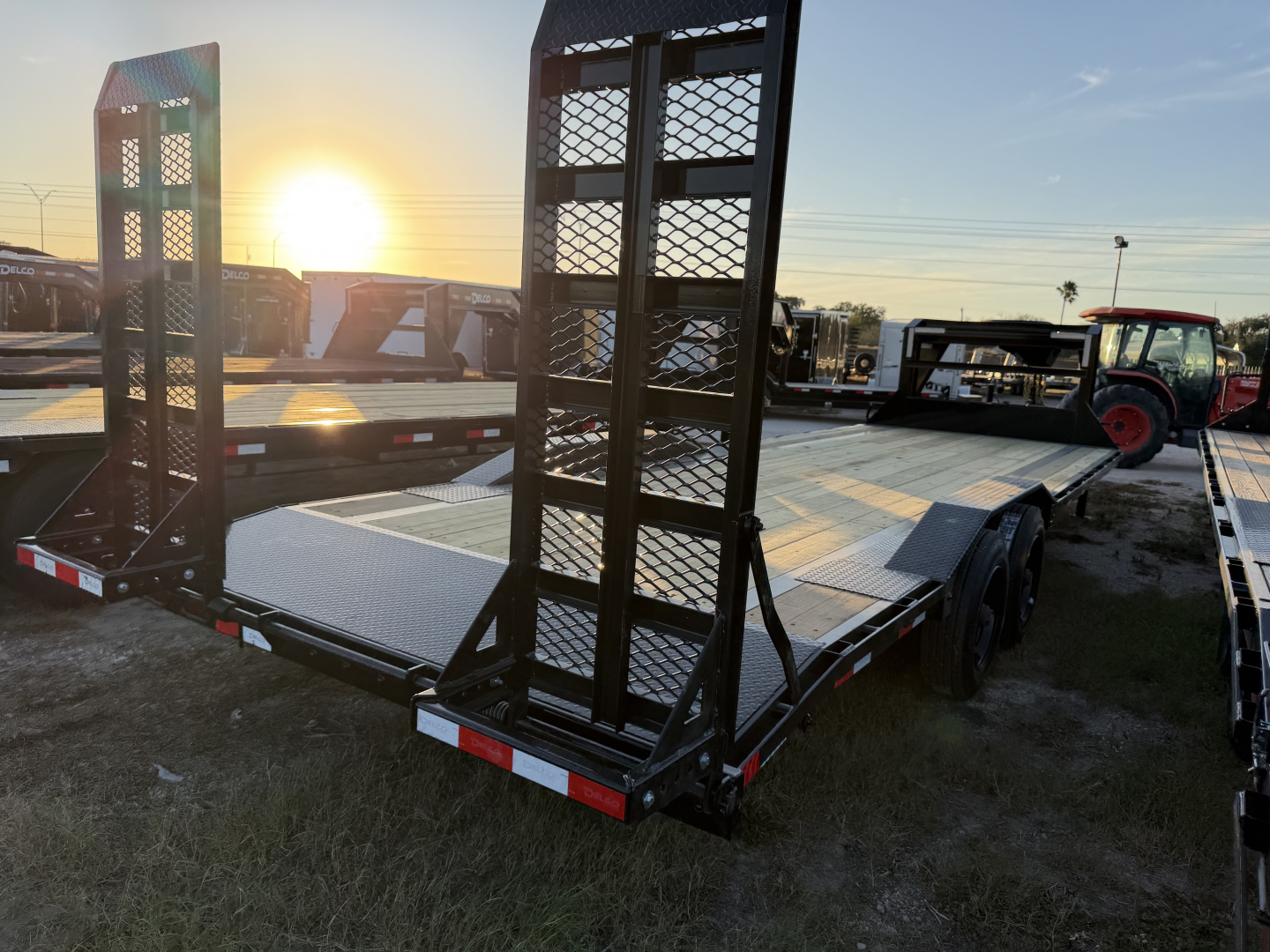New 2026 Delco Trailers 102x26ft Gooseneck Equipment Trailer 20k