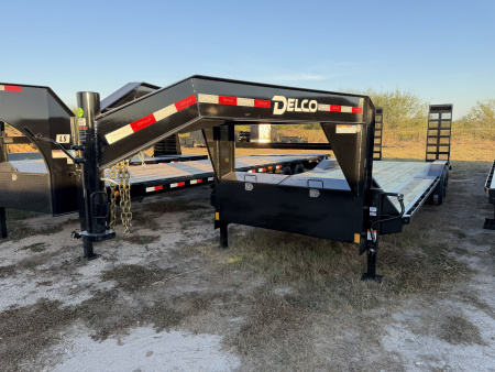 New 2026 Delco Trailers 102x26ft Gooseneck Equipment Trailer 20k
