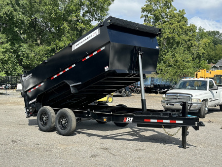 New 2026 PJ Trailers 83  x 14' Low-Pro High Side Telescopic (DT1) 14K GVWR Dump Trailer