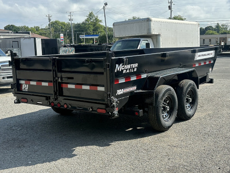 New 2026 PJ Trailers 83" x 14' Low-Pro Telescopic (DT1) 14K GVWR Dump Trailer