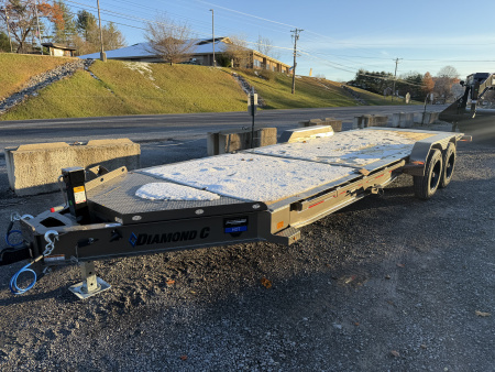 New 2026 Diamond C HDT208 Tilt Trailer 22’ 15K 2 SPEED JACK 18 PLY TIRES TORSION AXLES