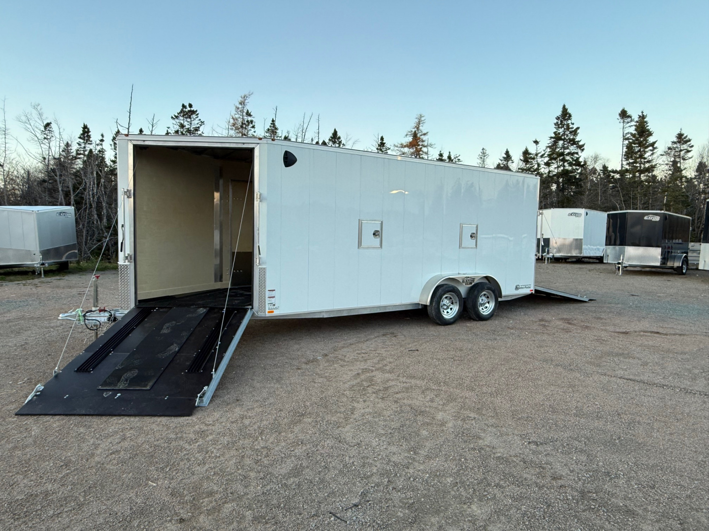 New 2026 Gator Canada 7 x 18' + 5' V Nose Snowmobile Trailer