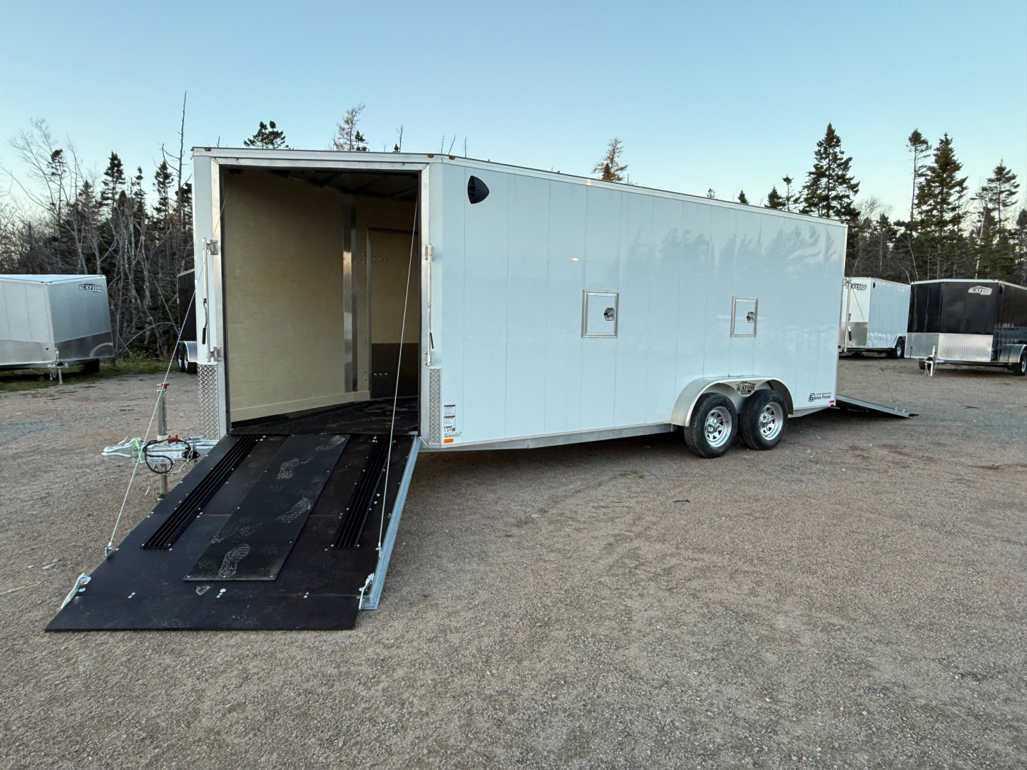 New 2026 Gator Canada 7 x 18' + 5' V Nose Snowmobile Trailer