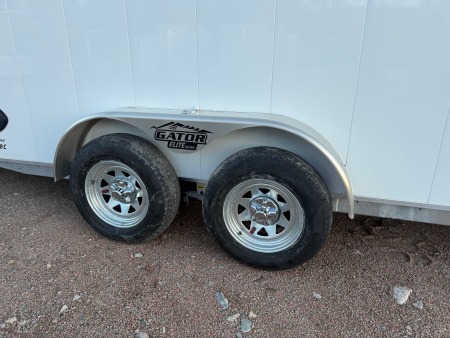 New 2026 Gator Canada 7 x 18' + 5' V Nose Snowmobile Trailer