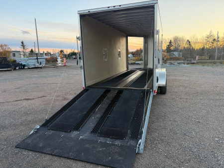 New 2026 Gator Canada 7 x 18' + 5' V Nose Snowmobile Trailer