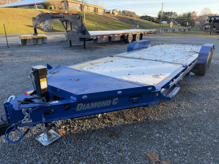 New 2026 Diamond C HDT207 Tilt Trailer 22’ PACESETTER EDITION 2 SPEED 15K JACK 3/16 FENDERS