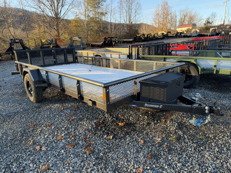 New 2026 Diamond C PSA106 Utility Trailer STORAGE BOX BI FOLD GATE WITH BRAKES 6K G.V.W.R.