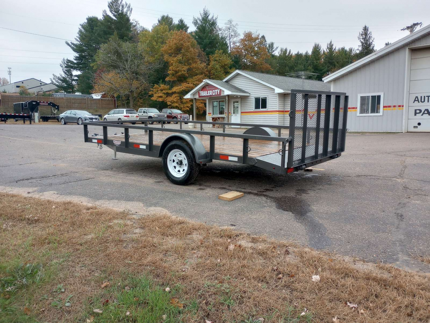 Used 2022 Woodies Manufacturing 77"x14' Utility Trailer