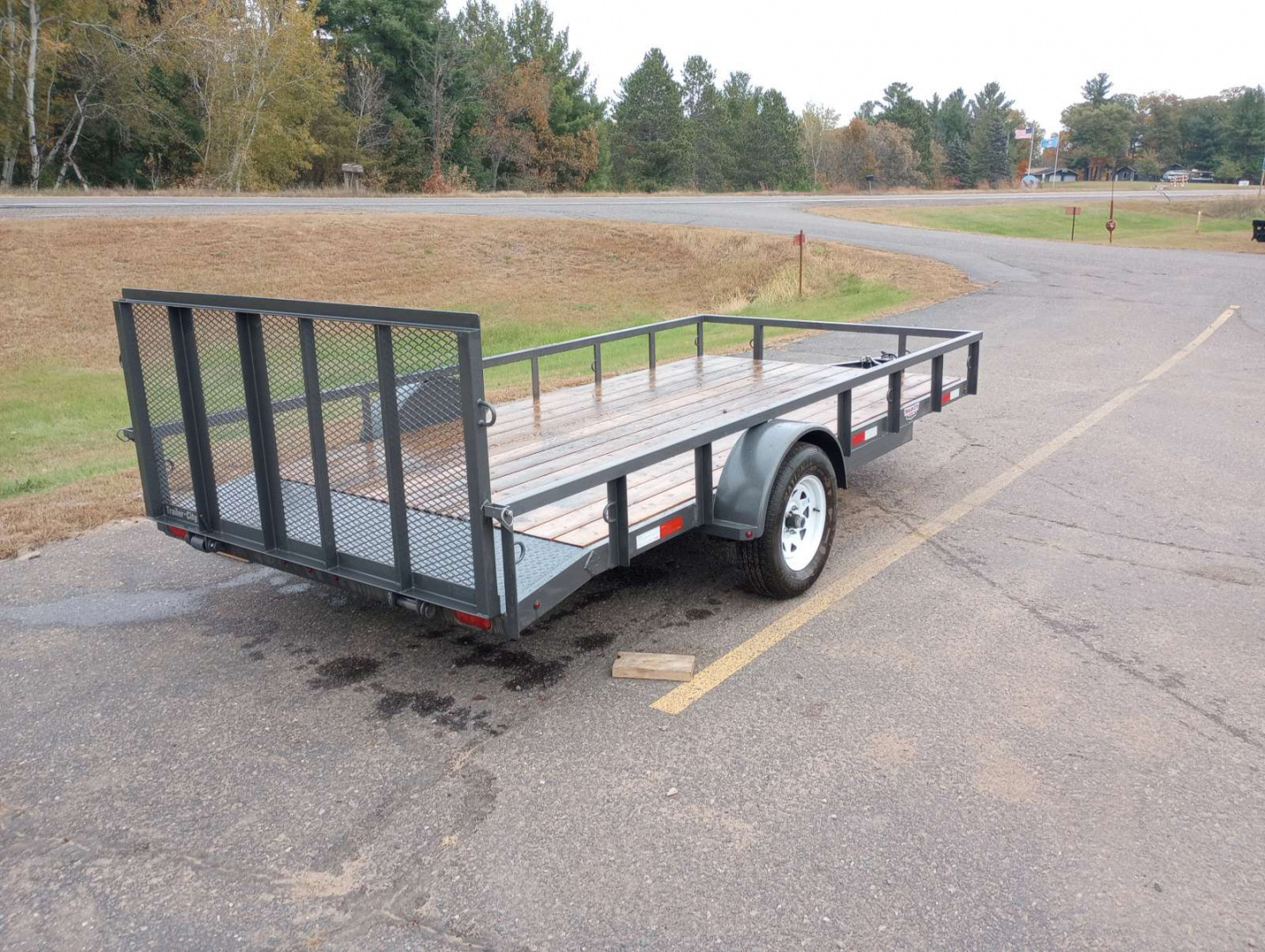 Used 2022 Woodies Manufacturing 77"x14' Utility Trailer