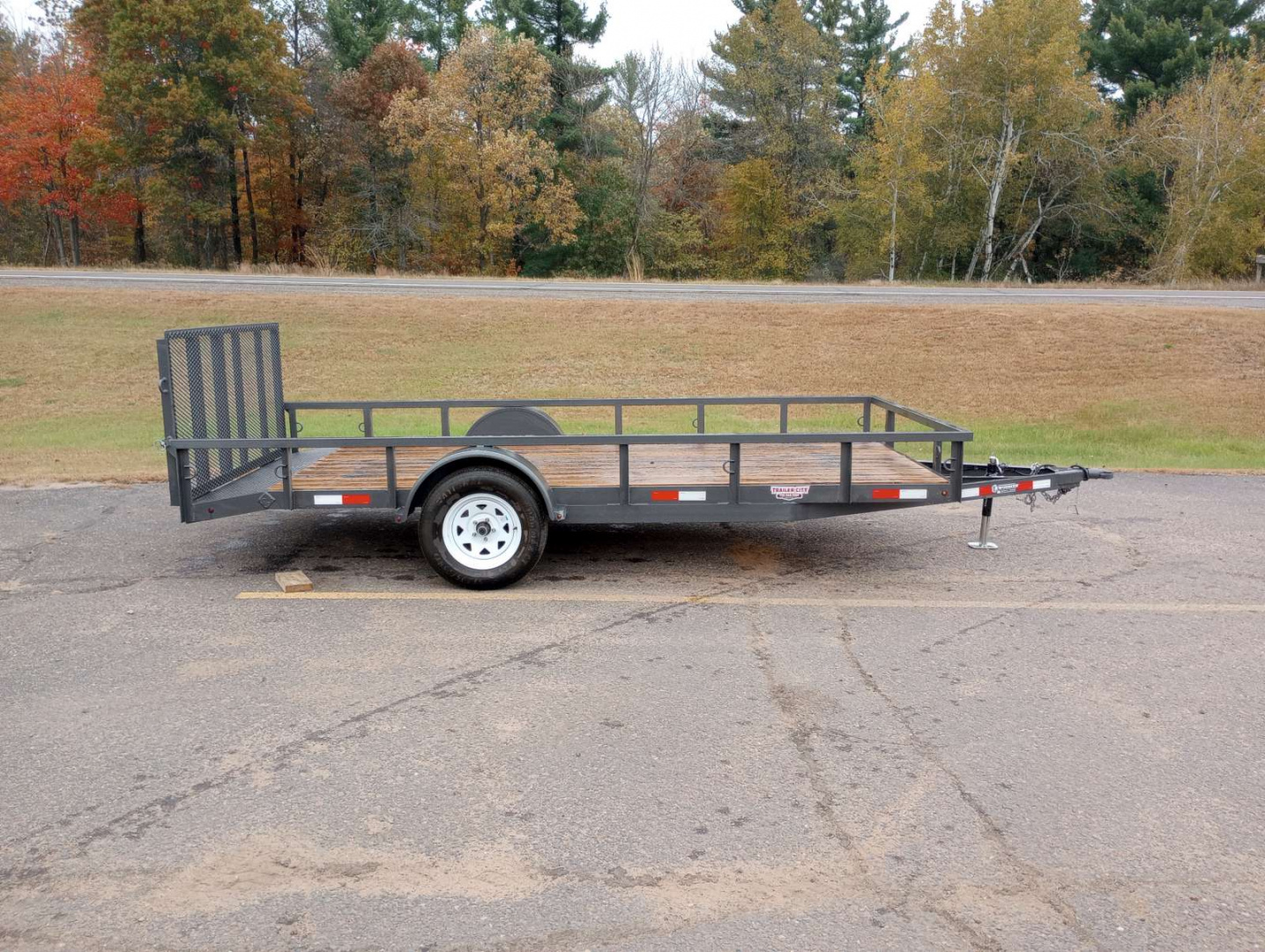 Used 2022 Woodies Manufacturing 77"x14' Utility Trailer