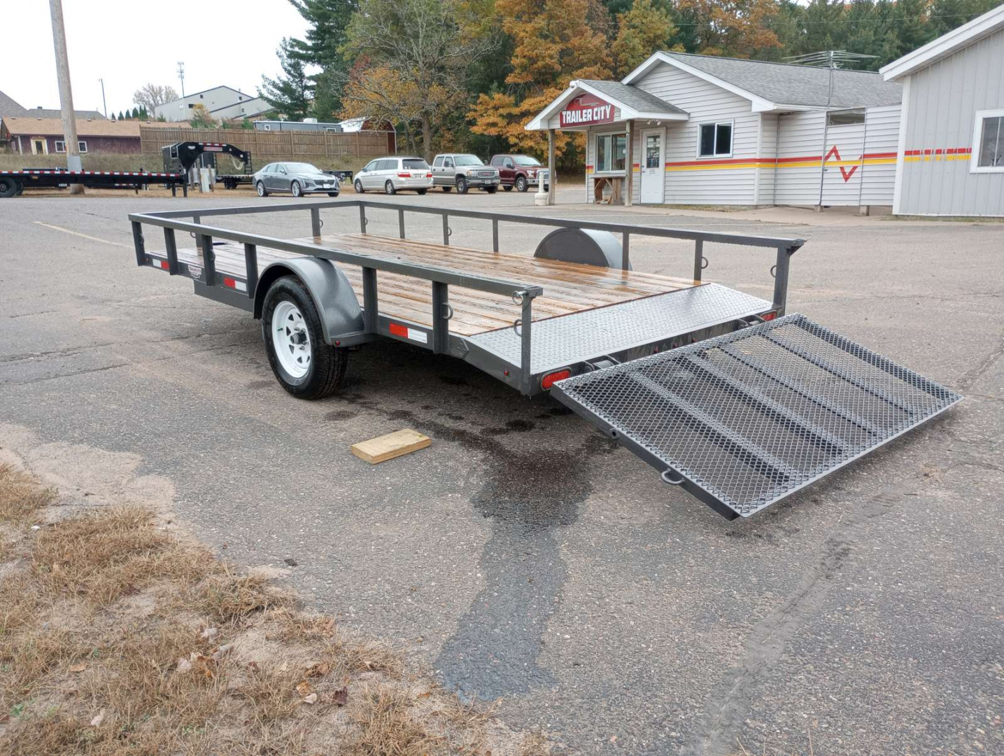 Used 2022 Woodies Manufacturing 77"x14' Utility Trailer