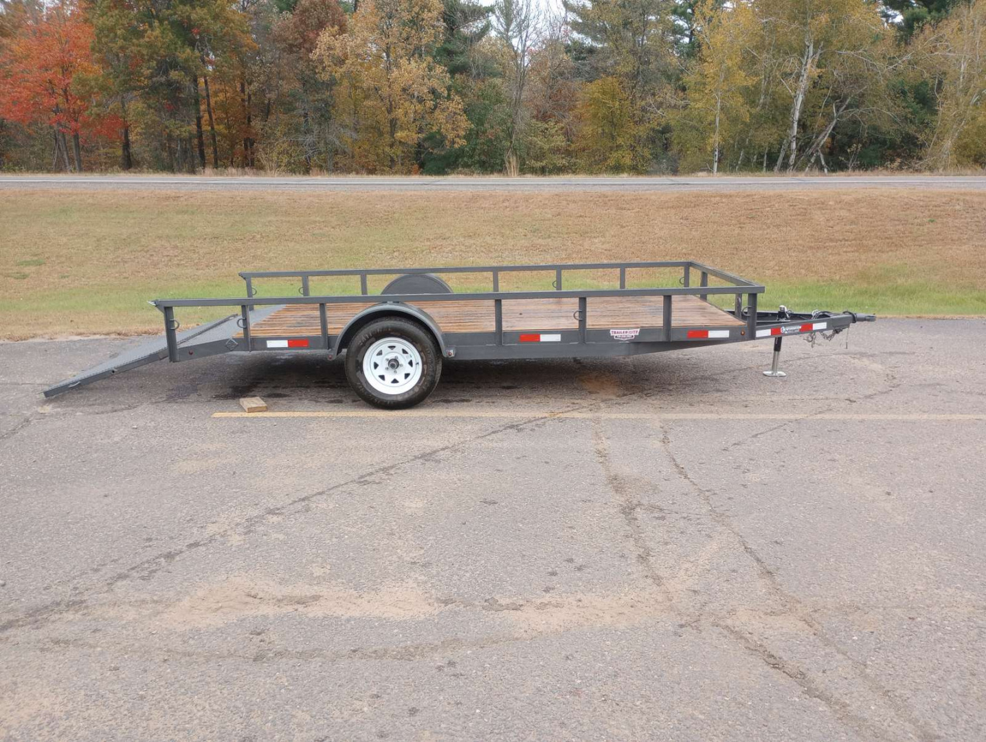 Used 2022 Woodies Manufacturing 77"x14' Utility Trailer