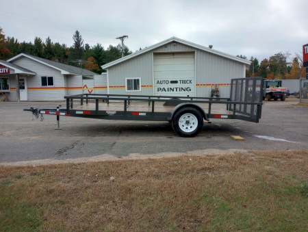 Used 2022 Woodies Manufacturing 77"x14' Utility Trailer