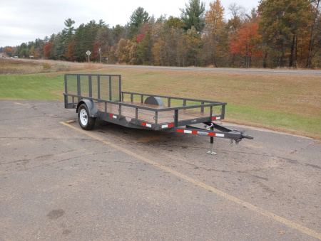 Used 2022 Woodies Manufacturing 77"x14' Utility Trailer