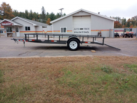 Used 2022 Woodies Manufacturing 77"x14' Utility Trailer