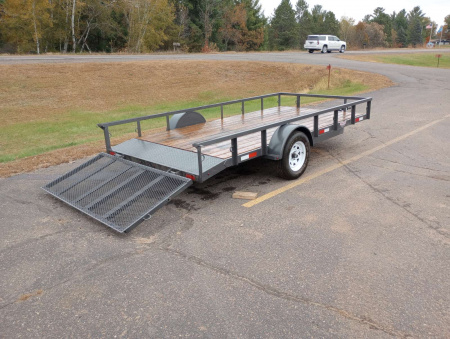 Used 2022 Woodies Manufacturing 77"x14' Utility Trailer