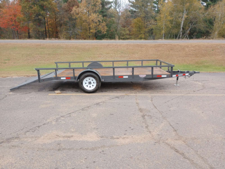 Used 2022 Woodies Manufacturing 77"x14' Utility Trailer