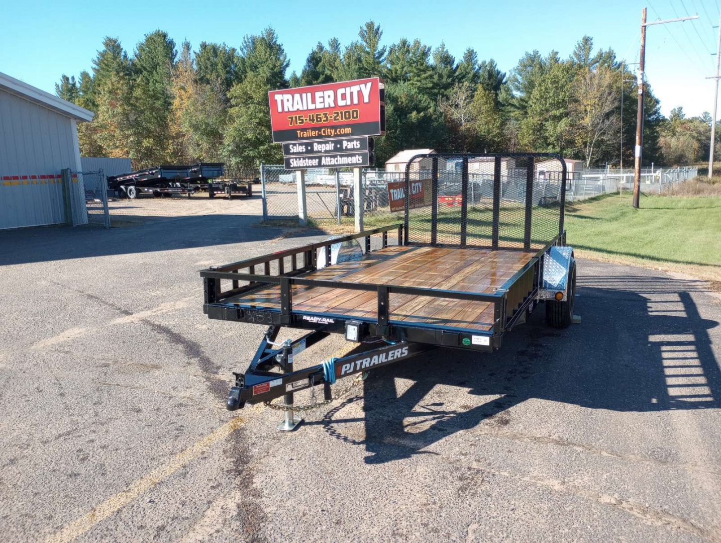 New 2026 PJ TRAILERS 83" Single Axle Channel Utility (U8) 14' Utility Trailer