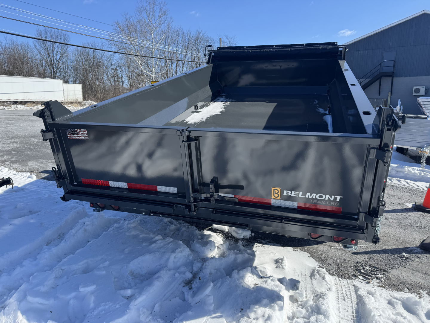 New 2026 Belmont DLX8214-14K Telescopic Dump Trailer Power Jack