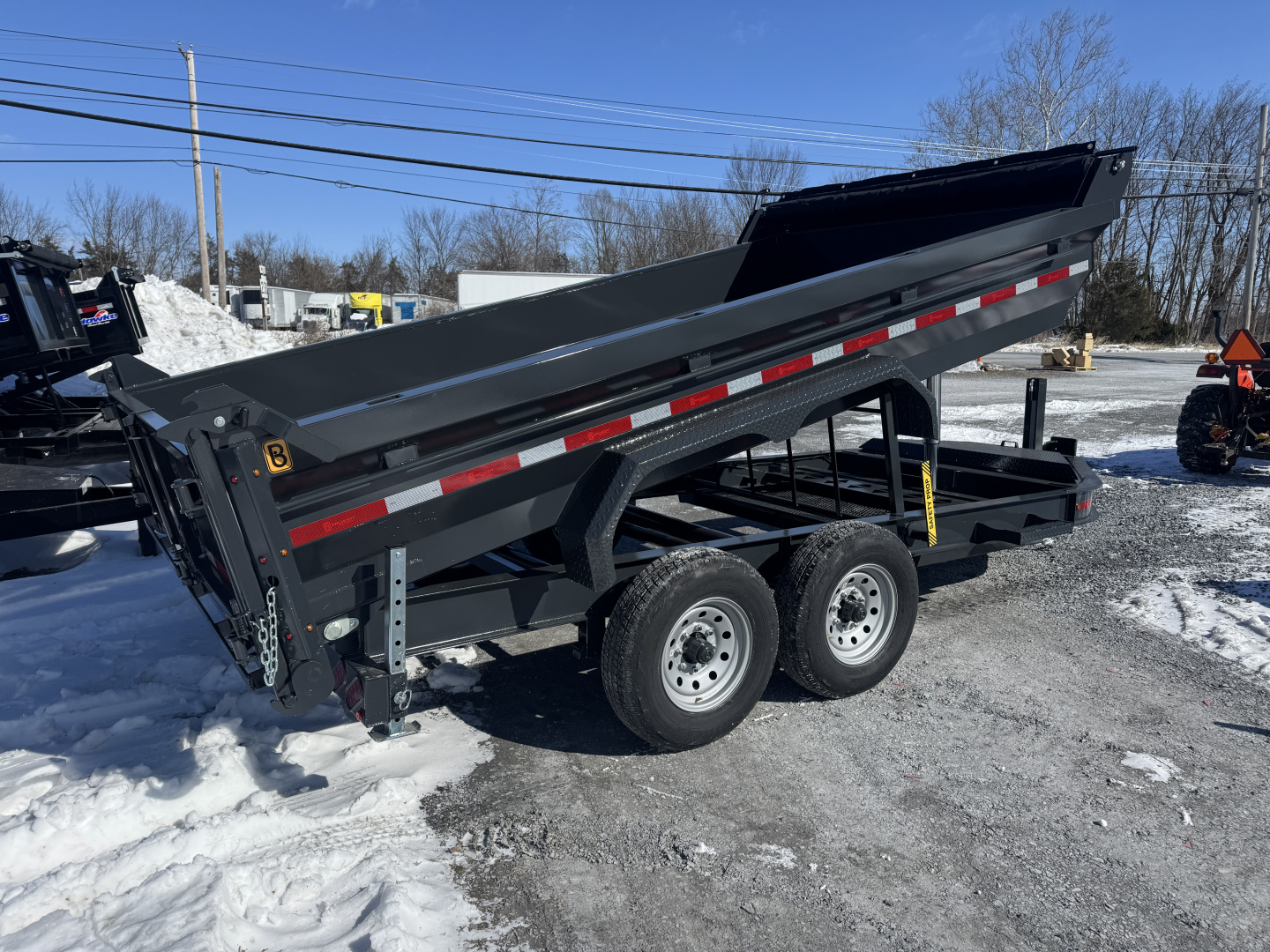 New 2026 Belmont DLX8214-14K Telescopic Dump Trailer Power Jack