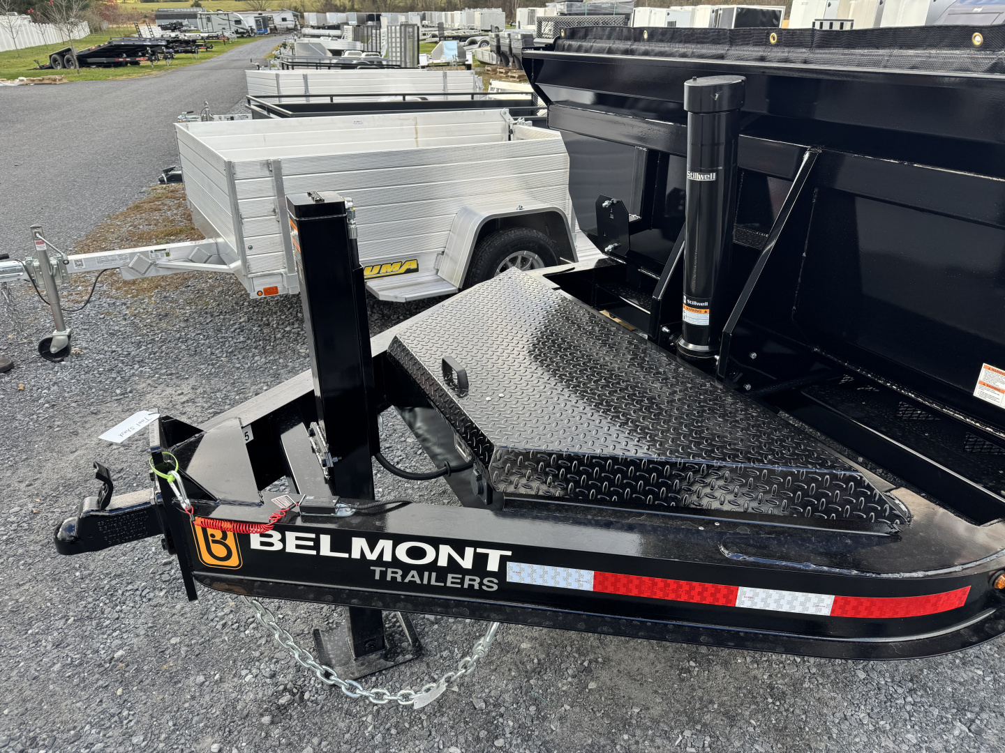 New 2026 Belmont DLX8214-14K Telescopic Dump Trailer Power Jack