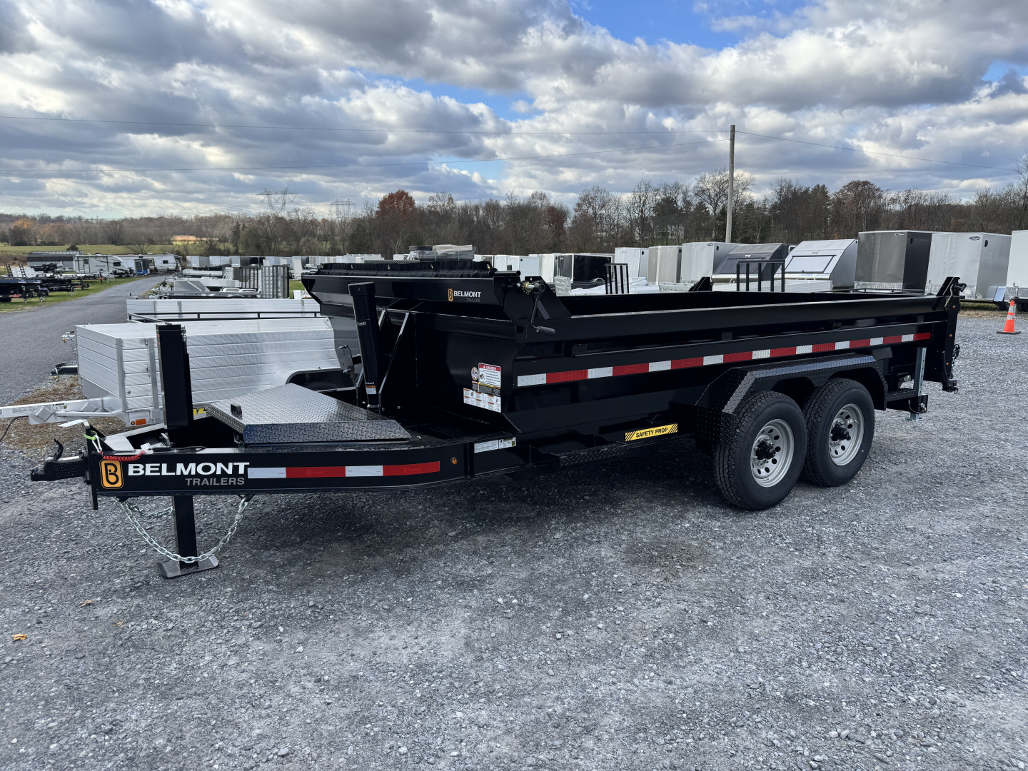 New 2026 Belmont DLX8214-14K Telescopic Dump Trailer Power Jack