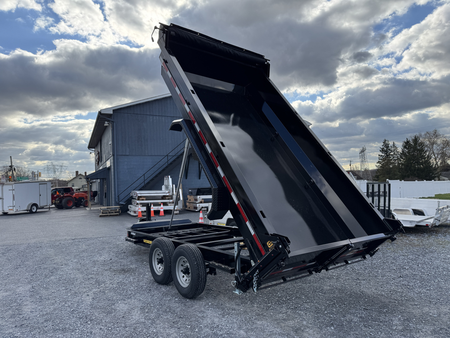 New 2026 Belmont DLX8214-14K Telescopic Dump Trailer Power Jack