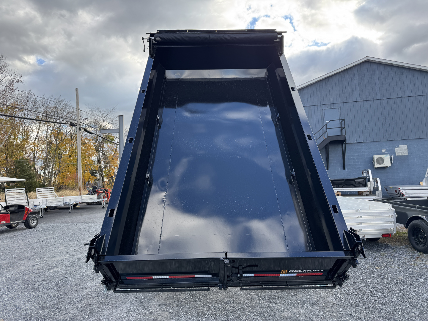 New 2026 Belmont DLX8214-14K Telescopic Dump Trailer Power Jack