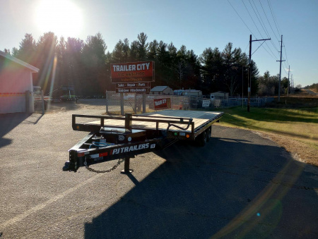 New 2026 PJ Trailers Deckover Tilt (T8) 22' Tilt Trailer