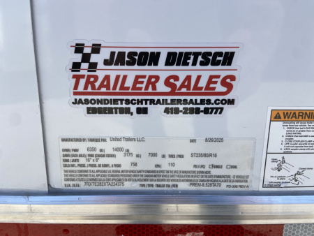 New United Racing Trailer PREM 28'