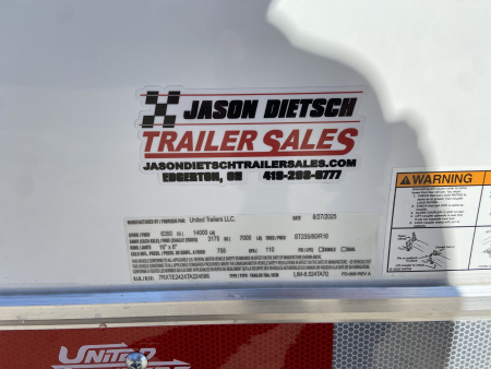 New United Racing Trailer Limited 24'