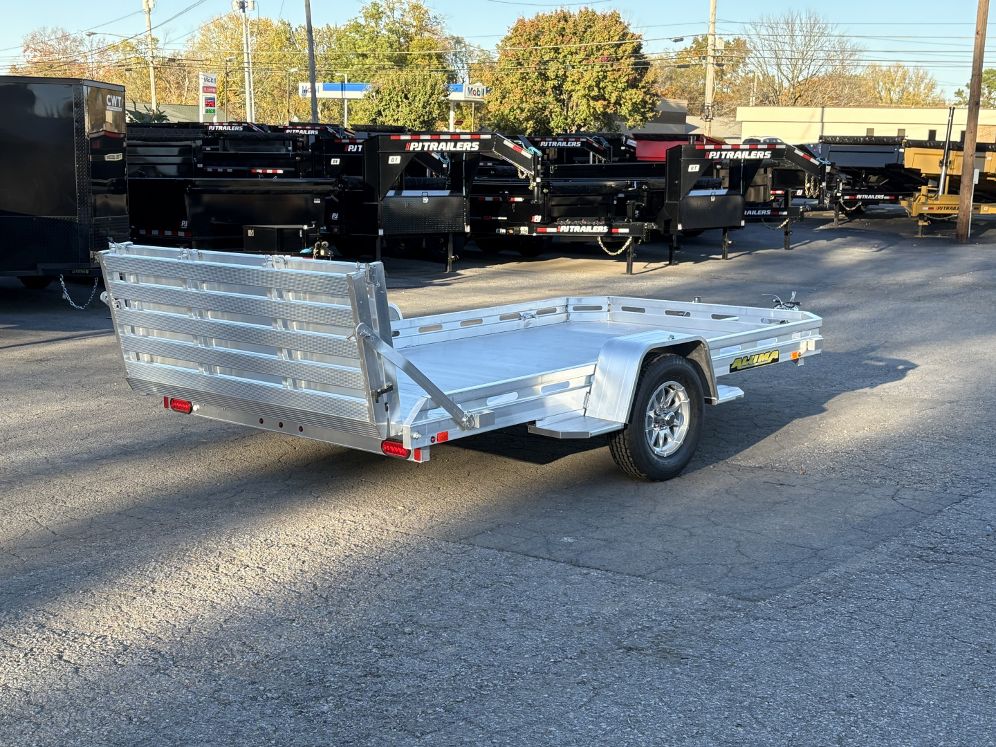 New 2026 Aluma 7712H-S-BT 77" x 12' Aluminum Utility Trailer