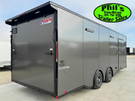 New 2026 Pace American 8.5X24 Car / Racing Trailer ENCLOSED CAR HAULER UPGRADED .080 EXTERIOR & REAR WING