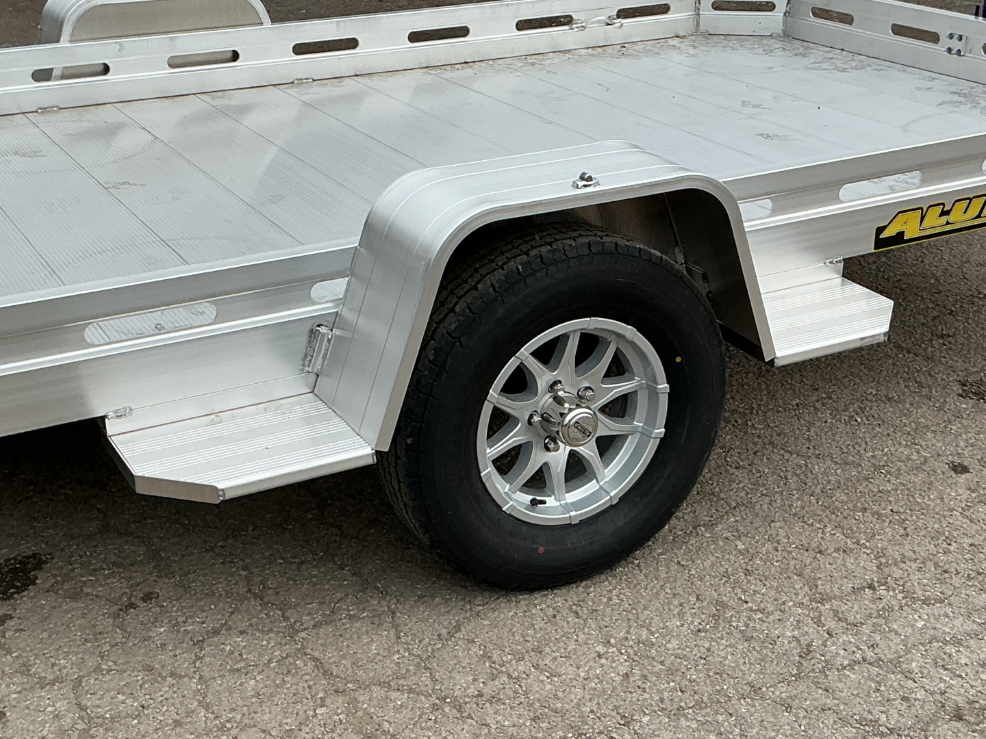 New 2026 Aluma 7712H-TILT 77" x 12' Aluminum Utility Tilt Trailer