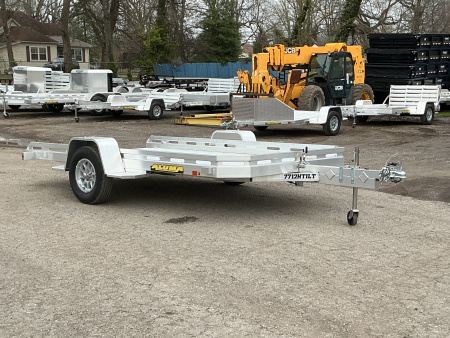 New 2026 Aluma 7712H-TILT 77" x 12' Aluminum Utility Tilt Trailer