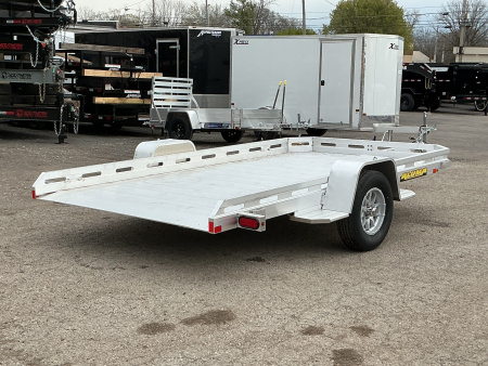 New 2026 Aluma 7712H-TILT 77" x 12' Aluminum Utility Tilt Trailer