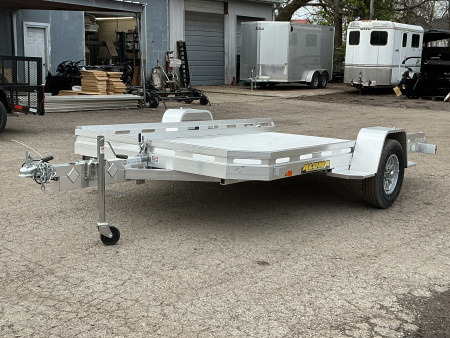 New 2026 Aluma 7712H-TILT 77" x 12' Aluminum Utility Tilt Trailer