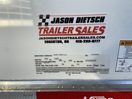 New United Racing Trailer USH 28'