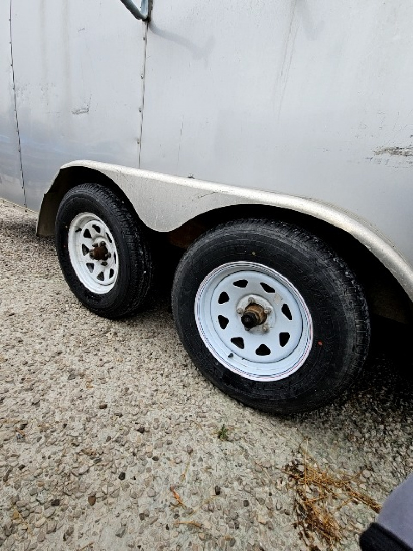 Used 2015 Sure-Trac 7 x 16 7K Double Rear Door Cargo / Enclosed Trailer