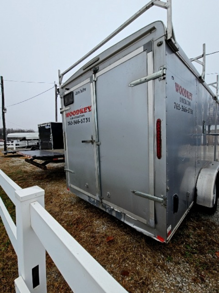 Used 2015 Sure-Trac 7 x 16 7K Double Rear Door Cargo / Enclosed Trailer