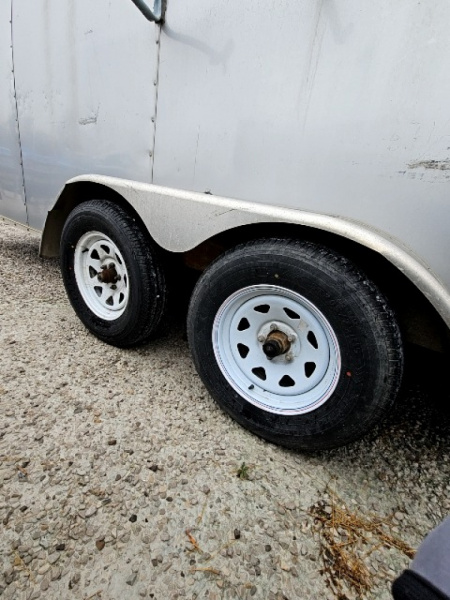 Used 2015 Sure-Trac 7 x 16 7K Double Rear Door Cargo / Enclosed Trailer