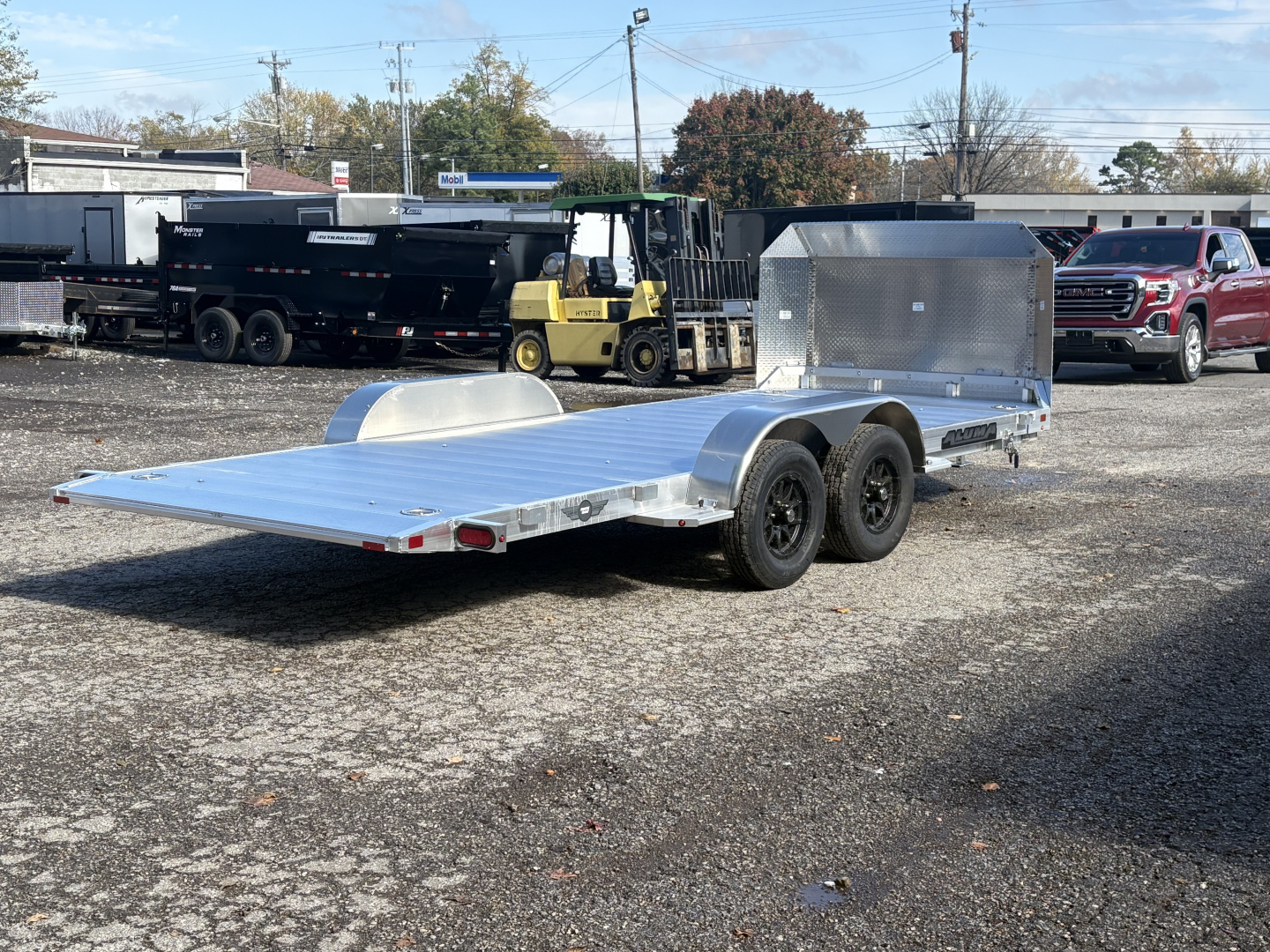 New 2026 Aluma 8216ANV-TILT 81" x 16' Executive Series Tilt Trailer