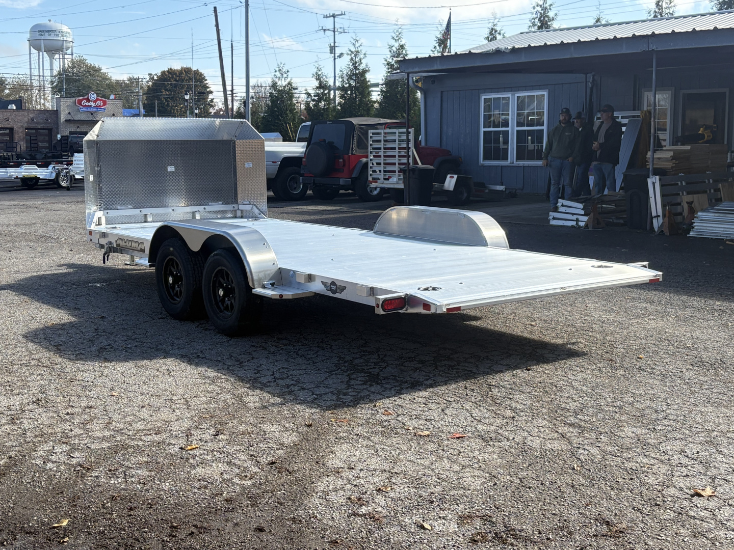 New 2026 Aluma 8216ANV-TILT 81" x 16' Executive Series Tilt Trailer