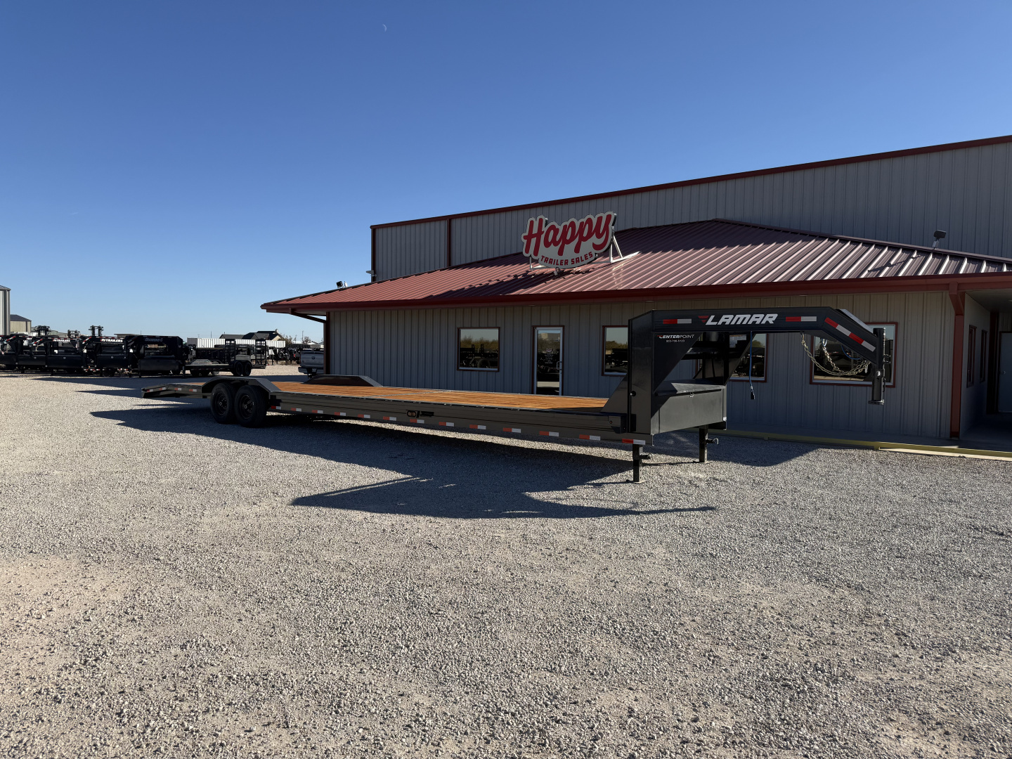 Used 2026 Lamar 102"x40' GN Equipment Trailer w/ Slide-in Ramps